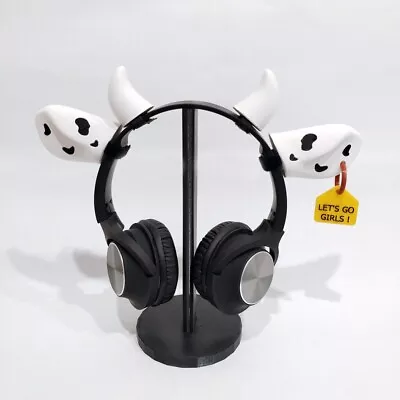 Cow Ears Headphone Accessory / Headphone  Attachment  / Cosplay Streaming Props • $24.90