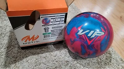 Motiv Vip Exj 1st Quality Bowling Ball | 14 Pounds | 3.1  Pin | 2.7oz Top Weight • $249.99