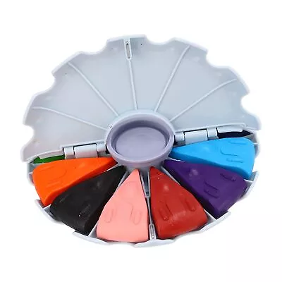 12 Color Compact Pencil Set Scratch Resistant Oil Pastels Soft Washable Colors • £8.98