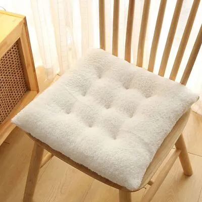 $39.78 • Buy Warm Furry Chair Pad Rectangle Chair Cushion Plush Seat Cushion  Home
