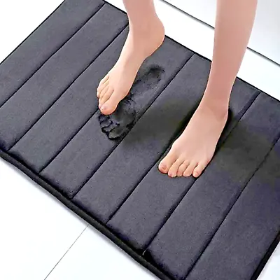 Memory Foam Bath Rug Bathroom Floor Non-slip Soft Absorbent Shower Mat Carpet • $10.81