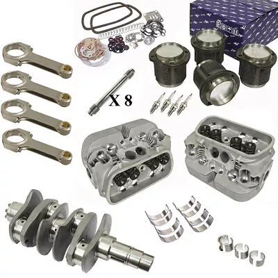 Vw Bug 2276cc Air-cooled Engine Rebuild Kit 82mm Crank GTV-2 Heads & Pistons • $2338.95