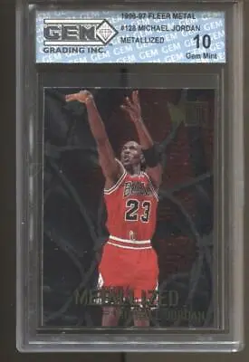 1996-97 Michael Jordan Fleer Metal #128 Gem Mint 10 Chicago Bulls GOAT HOF MVP • $31.99