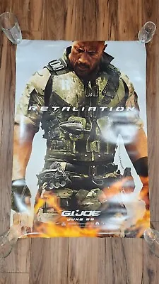 GI Joe : Retaliation The Rock  Theatrical Movie Poster 27x40 Double Sided DS • $1.92