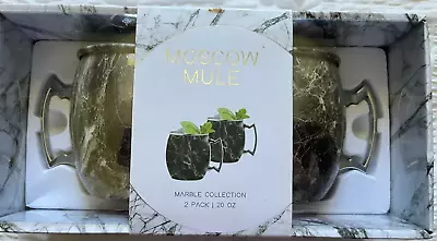 New Moscow Mule Marble Collection 20oz. Beverage Mugs Cups • $16
