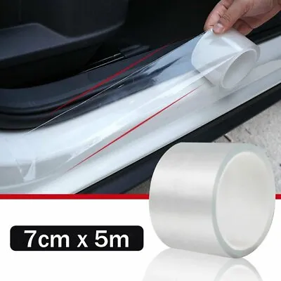 £8.95 • Buy 5M Car Bumper Protector Clear Paint Protection Film Roll Anti-Scratch Protective