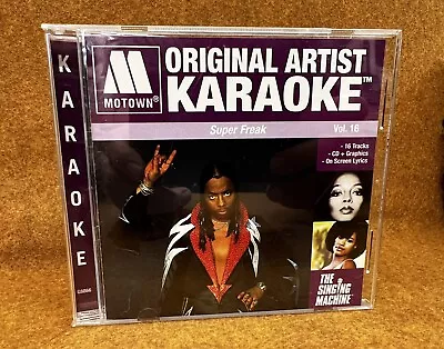MOTOWN Original Artist KARAOKE CD Super Freak Volume 16 ~ Singing Machine • $29.44