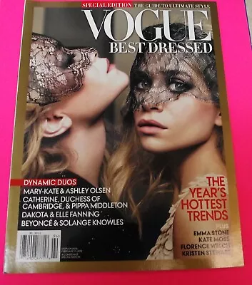 Vogue Magazine December 2011 Mary-kate & Ashley Olson  Cover Secial Edition • $18.29