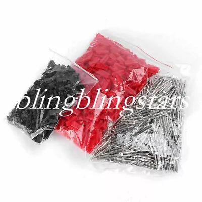 1000 Pcs Dental 21mm Master Twin Double II Pins & Plastic Sleeves Lab Supplies • $47.49