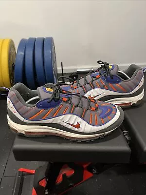 Nike Air Max 98 'Phoenix' Gunsmoke Team Orange 640744-012 Men's Size 13 No Box • $48.74