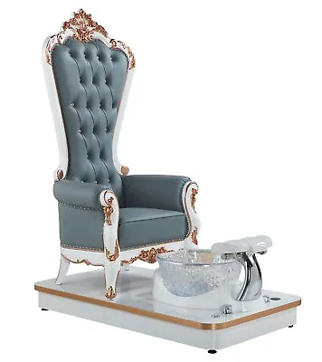 Spa Pedicure Queen Throne Chair GREY • $5526.45