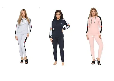 Womens Track Suit Set Top Bottom Ladies Tracksuits Sets Long Sleeve Loungewear  • £14.99