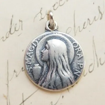 St Mary Magdalen Medal - Sterling Silver Antique Replica • $42