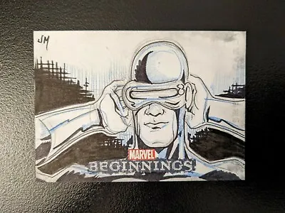 2011 Marvel Beginnings Series 1 CYCLOPS Sketch Card By Jake Minor 1/1  X-MEN • $99
