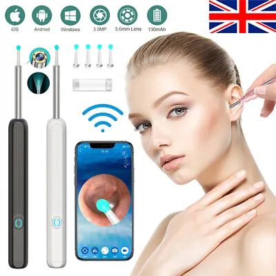 Wireless Ear Wax Remover Camera HD Ear Endoscope Spoon Pick Cleaning Tools Kit • £2.83