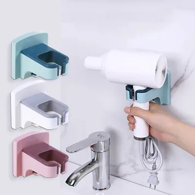 Bathroom Hair Dryer Wall Mount Bracket Stand Holder Storage Rack For Hair Dryer • $13.09