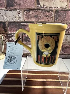 2000 The Simpsons Mug Homer Fit For The Unfit Coffee Cup From Marks And Spencer • £9.95