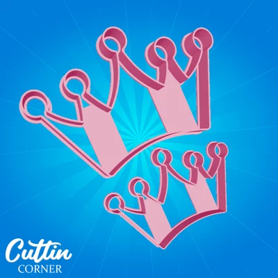 £2.99 • Buy Set Of 2 Princess Crown Cutter - Fondant Polymer Cookie Icing Crafts Clay