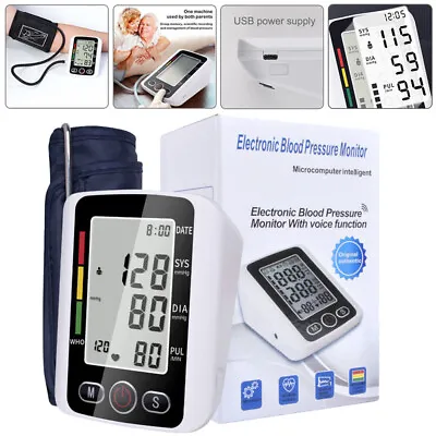 Digital Blood Pressure Monitor Upper Arm Blood Pressure Machine Accurate BP Cuff • $21.98