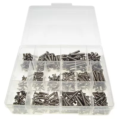 Qty 345 Countersunk M3 M4 M5 M6 Machine Screw Kit 316 Marine Stainless Bolt #45 • $112