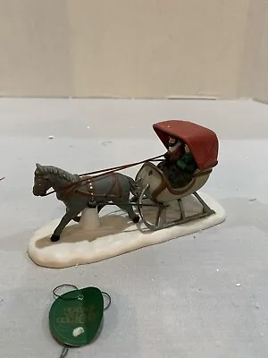 Dept 56 Heritage Village Collection  One Horse Open Sleigh  #5982-0 Retired Box • $16.36