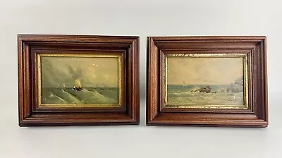 2 Colton Zahm & Roberts NY Nautical Chromolithographs At Sea & Off Newport 1869 • $175