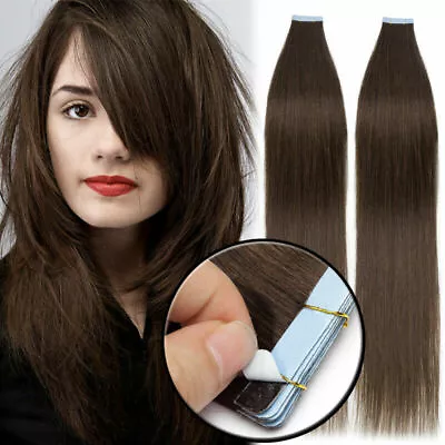 Tape In Hair Extensions 100% Remy Real Human Hair Seamless Skin Wefts Balayage • $24