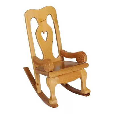 DTD Rocker Chair Blond 1:12 Scale - Dollhouse Miniature Vintage • $6.95
