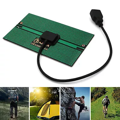 5.5V Portable USB Solar Power Bank Solar Panel Phone Charger For Outdoor Camping • $11.13