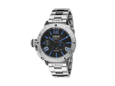 U-Boat Classico Sommerso Blue Automatic Watch Black 46 Mm 9014/MT • $2486