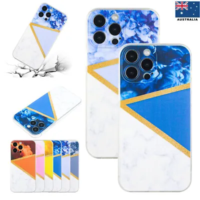 $8.19 • Buy Marble Hybrid Shockproof  TPU Case Cover For IPhone 13 Pro Max 12 11 XS SE3 8 7