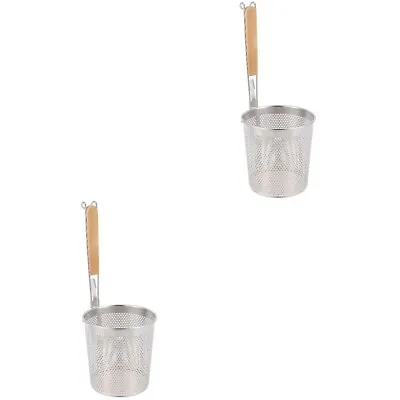 £14.98 • Buy 2x Mesh Strainer Ladle Hot Pot Filter Spoon Noodle Basket