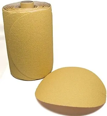 6 Inch 6  Sanding DiscS 100-PCS Sandpaper Roll PSA Sticky Back 320 Grit Adhesive • $23.99