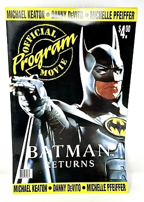 Batman Returns - Official Movie Program Magazine Book  - Vtg 1992 - 11  X 17  • $19.99