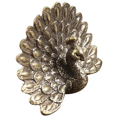  Peacock Statue Small Sculpture For Decoration Desktop Vintage • $10.58