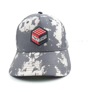 Minecraft TNT Youth Hat Cap Snapback Gray & Tan Camouflage • $8.45