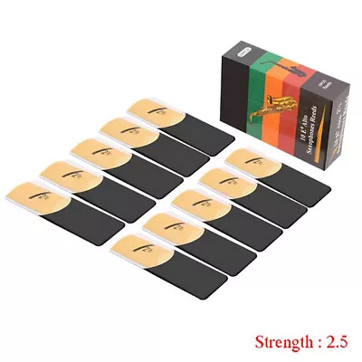 $4.15 • Buy 10Pcs Eb Alto Saxophone Reeds Bamboo Sax Reeds Strength 1.5 2.0 2.5 3.0 3. MB