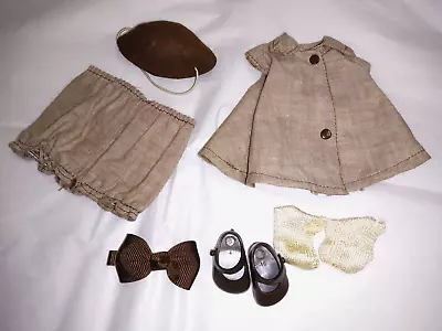 Vintage Ginny Doll Brownie Outfit Medford Tag Dress Bloomers Shoes Socks Hat Bow • $18.95