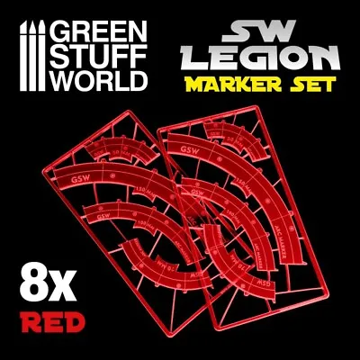 SW Legion Arc-shaped Line Of Fire Markers - RED - LoF Arc Markers STAR WARS • $8.50