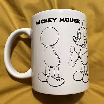 Disney Mickey Mouse Sketch Drawing Mug Cup Pyramid The Art Group • £7.95