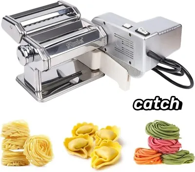 Electric Ravioli Pasta Maker With Motor Automatic Pasta Machine With Hand Crank • $79.99