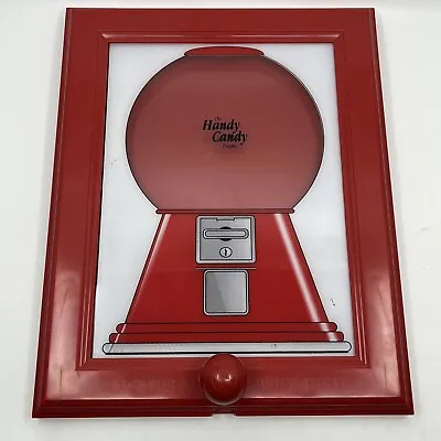 $34.99 • Buy Vintage THE HANDY CANDY FRAME Red Wall Hanger Vending Dispenser Gumball Machine