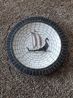 Stone Mosaic By Heide Denmark Handmade Nautical Decorative Bowl 11 1/4  • $12.99