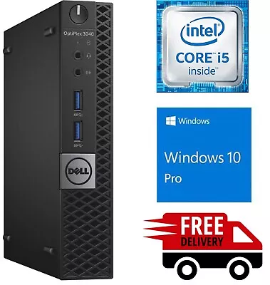 $159 • Buy Dell OptiPlex USFF 3040 I5 6500T 8/16GB RAM 120/256/512GB SSD Micro Mini PC WiFi