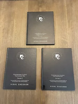 Rare Vidal Sassoon Contemporary Classics Books. Out Of Print. Books 1 2 3! • $582.88