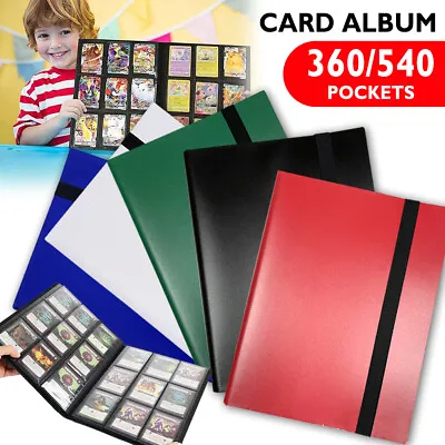 Trading Card Binder 9 Pocket Folder Album A4 Pokemon/MTG - Holds 360/540 Premium • $14.97
