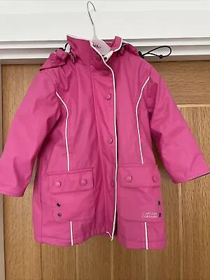 Gorgeous Girls Pink Captain Corsaire Waterproof/rain Coat Age 18 Months • £10