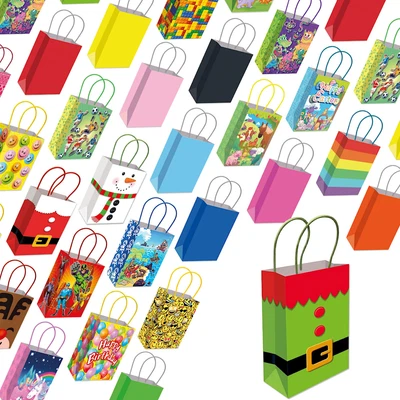 £3.49 • Buy Paper Handle Party Bags - 6 Pack - Wedding Birthday Shopping Party Gift Loot Kid