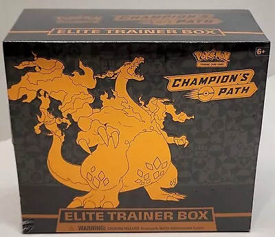 $90 • Buy Pokémon TCG Charizard Champion’s Path Elite Trainer Box ETB 156 Cards NEW SEALED