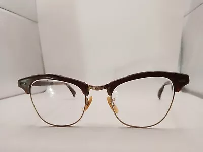  Shuron Genuine 1950's Malcolm X  Browline Clubmasters Frame 45[]15 150 Damaged • $29.99